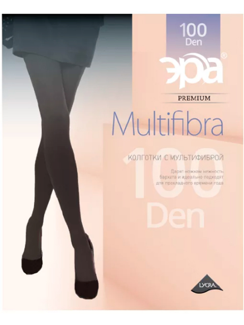 Колготки женские ЭРА "Мультифибра 100" капучино 2