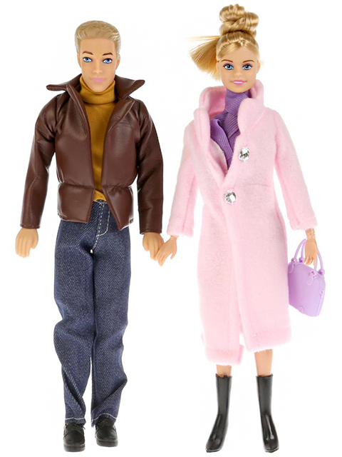 Набор кукол "София с Алексом на зимней прогулке" 29 см, в картонной упаковке