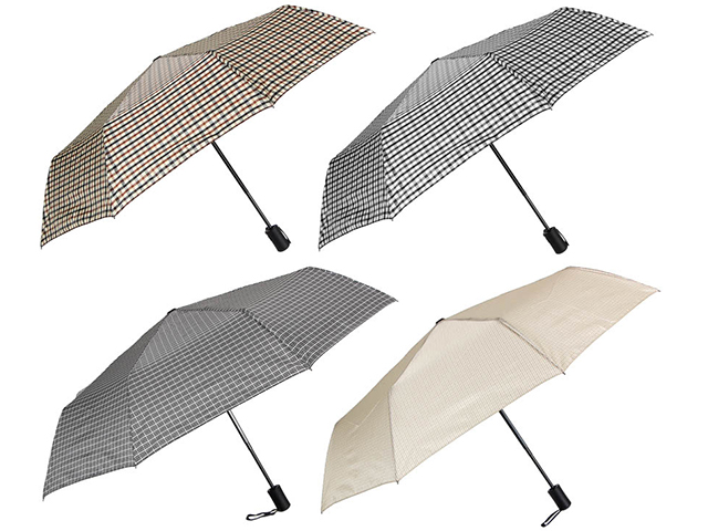 Зонт женский, автомат, металл, пластик, полиэстер, d-55см, 8 спиц, 3 цвета