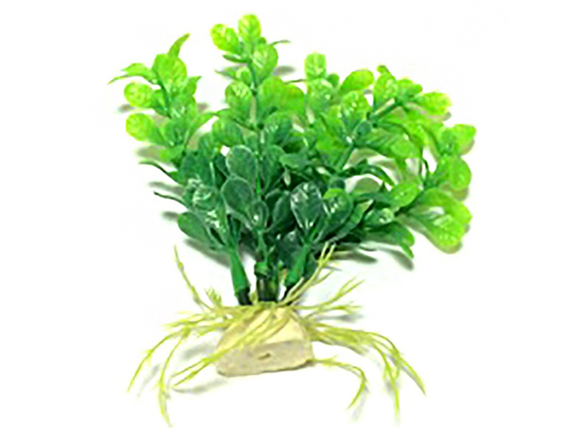 Растение пластик для аквариума "Гигрофила зеленая" 13см