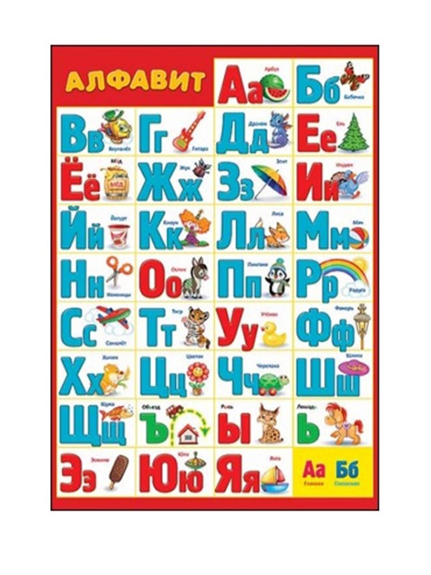 Плакат А4 "Алфавит"