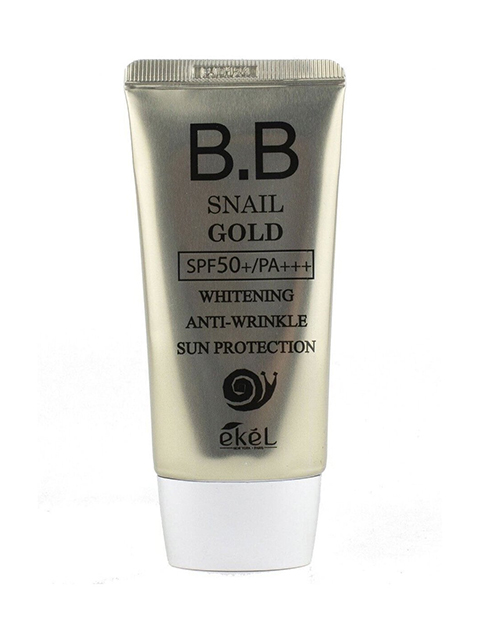 Крем для лица Ekel BB Snail Gold, с муцином улитки, антивозрастной, 50 мл