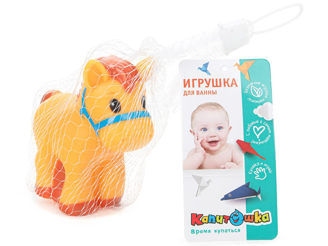 Игрушка для ванны Капитошка "Лошадка" сетка