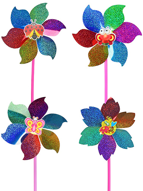 Игрушка "Ветерок. Цветок радуги" 21х28 см, микс, в пакете