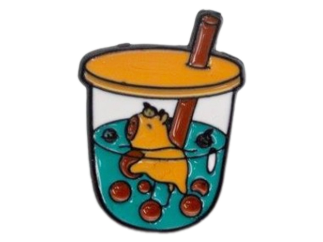 Значок "Capycocktail" металл