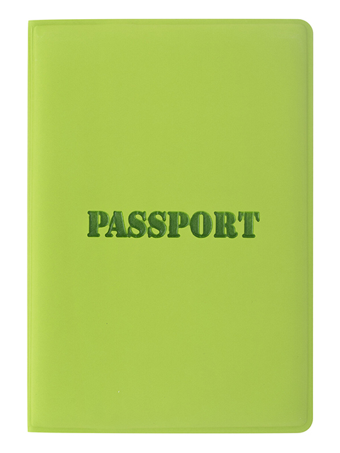 Обложка для паспорта STAFF "Паспорт" полиуретан, салатовая