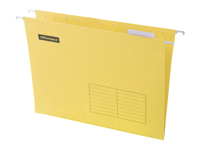 Подвесная папка OfficeSpace А4 (310х240мм), желтая  10 штук в упаковке
