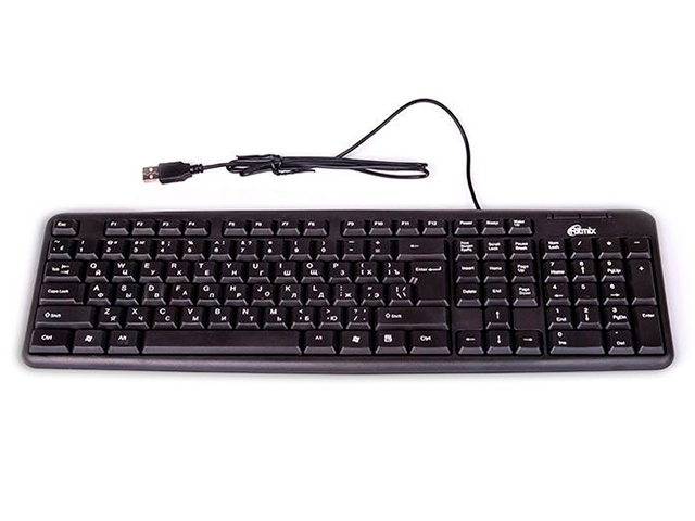 Клавиатура Ritmix RKB-103 проводная, USB