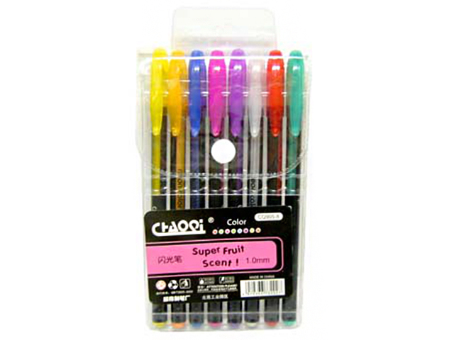 Набор гелевых ручек "Neon Color" 8 цветов, 1мм, с перламутром, в ПВХ упаковке