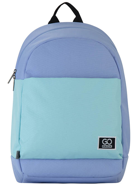 Рюкзак подростковый GoPack "City" голубой-бирюзовый, 46х29х15,5см