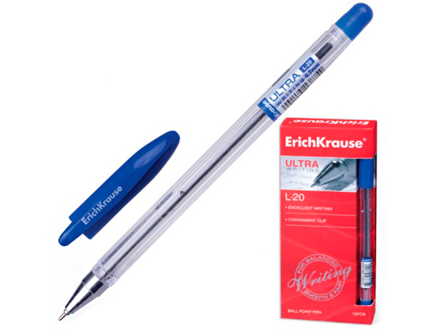 Ручка шариковая Erich Krause "Ultra L-20" 0,7 мм, синяя