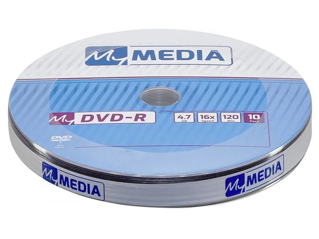 Диск CD-R MyMedia 4.7Gb 16x Pack wrap 10шт