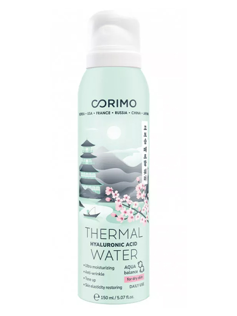 Вода термальная для лица "Corimo" с гиалуроновой кислотой 150мл