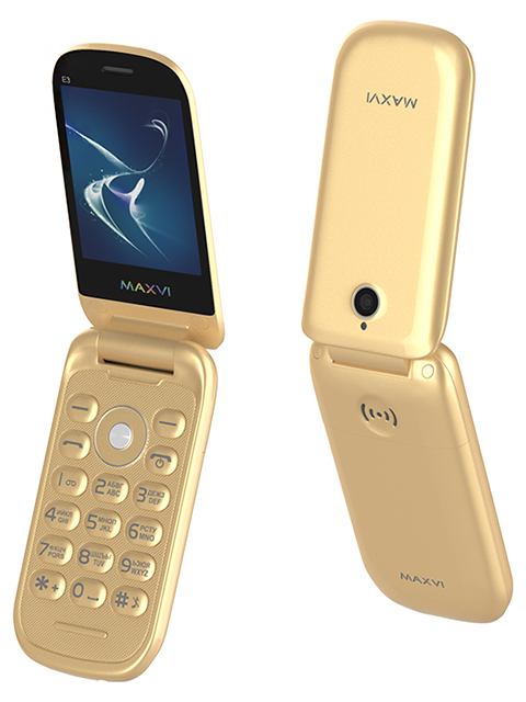 Мобильный телефон раскладушка Maxvi Е3 Gold