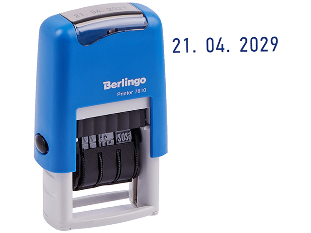 Датер ленточный Berlingo "Printer 7810" 1стр., 3мм, банк, блистер