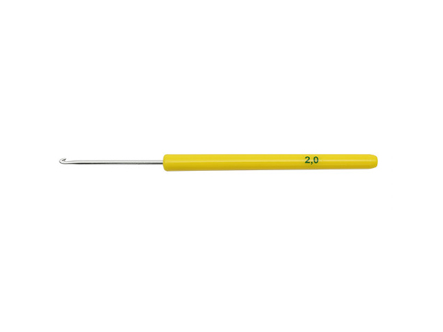 Крючок для вязания 2,0 мм, с пластм. ручкой 7700499