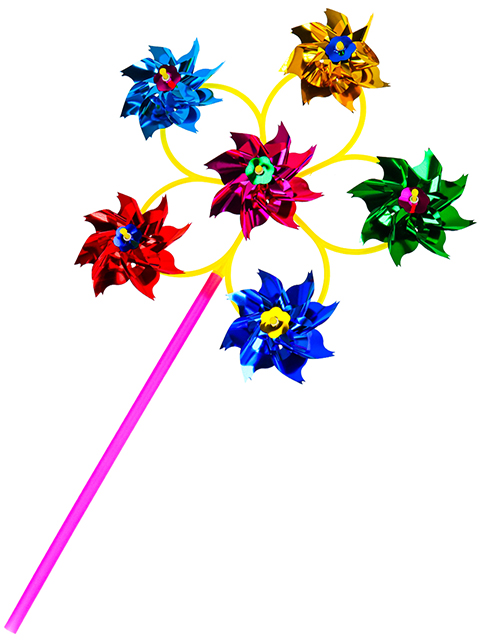 Игрушка "Ветерок. Веселые забавы", 29 см, 6 цветков, в пакете