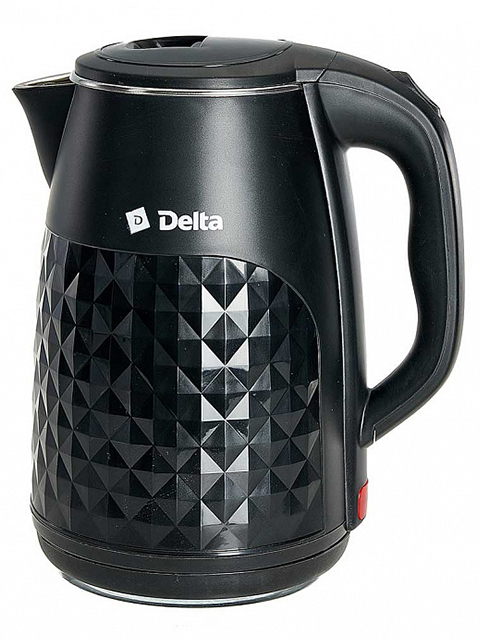 Чайник электрический Delta DL-1103, 2,5 л, 2000 Вт, пластик, двойная стенка