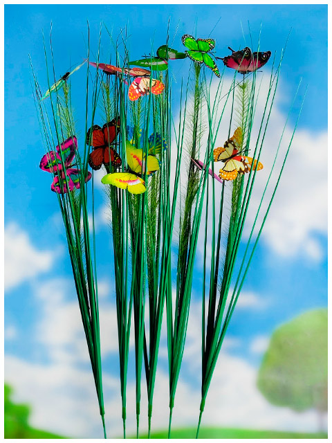 Штекер садовый "Бабочки" 75х5х5см