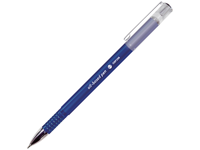Ручка шариковая масляная BRAUBERG "OTEX COLOR", корпус ассорти 0,7 мм, синяя