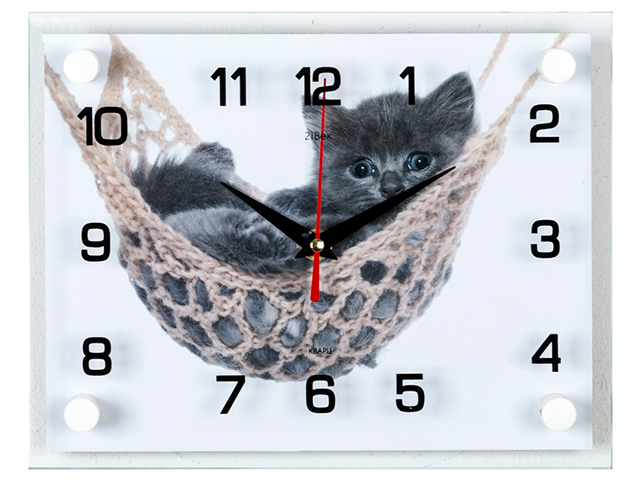 Часы настенные "Котенок в гамаке" 2026-1121 (10)