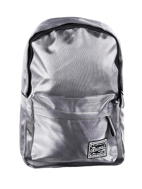 Рюкзак подростковый 40х28х16 см, 1 отделение, 3 кармана, сияющий нейлон, серый