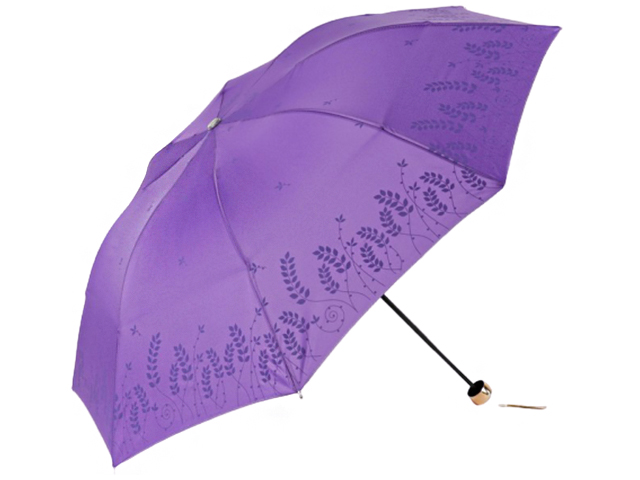 Зонт женский, механика "Колоски" d=48см, 8 спиц, фиолетовый