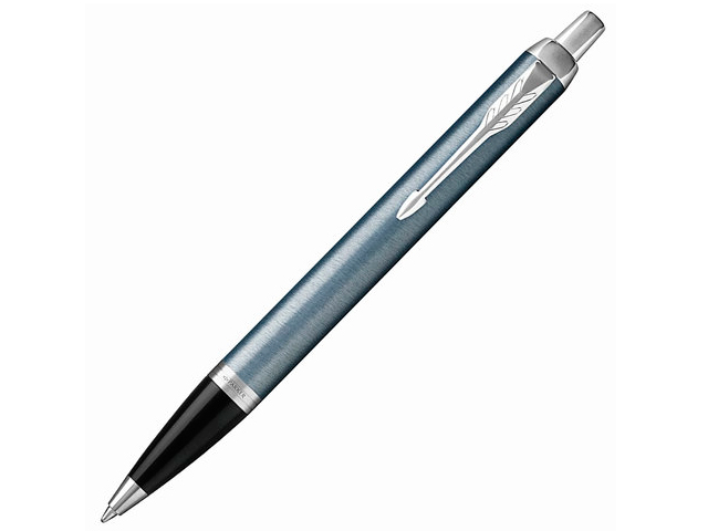 Ручка шариковая PARKER "IM light blue greyl GT" 1,0мм, синяя, корпус серый, золото
