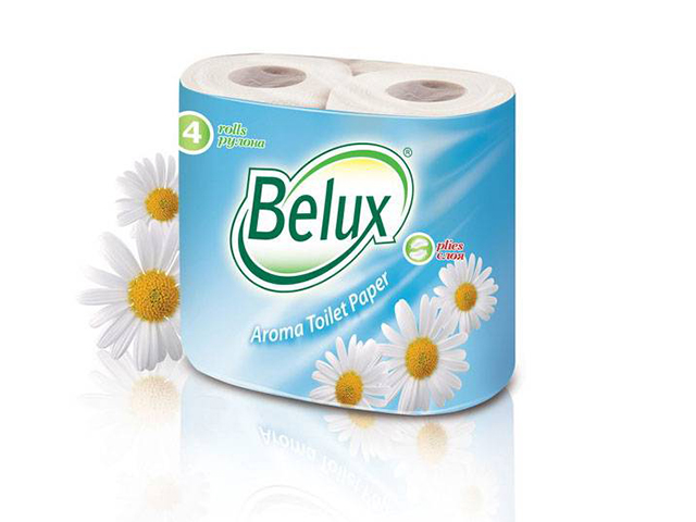 Бумага туалетная "Belux" 2-х сл. 4шт., аромат - Ромашки
