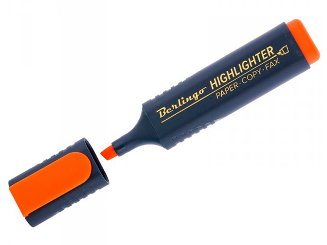Текстовыделитель Berlingo "Premium" 1-5 мм, оранжевый