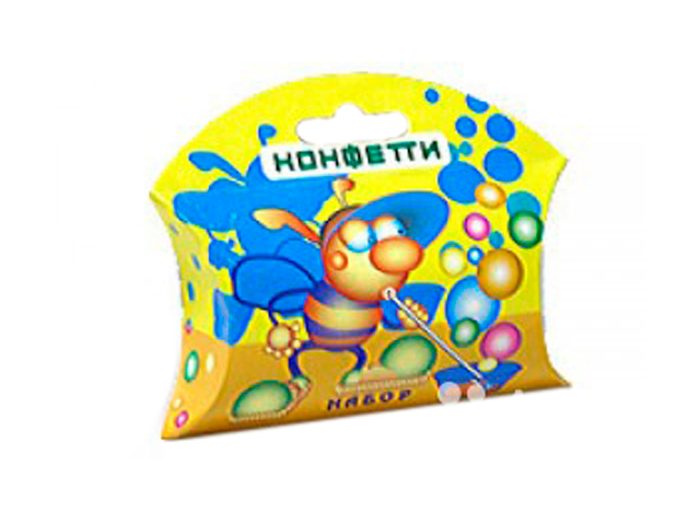 Конфетти бумажное, в футляре