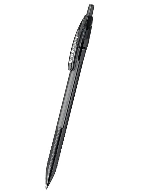 Ручка шариковая автоматическая Erich Krause "R-301 Original" 0,7 мм, корпус пластиковый черный тонированный, черная