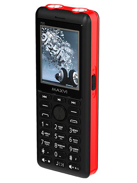 Мобильный телефон Maxvi Р20 Black Red