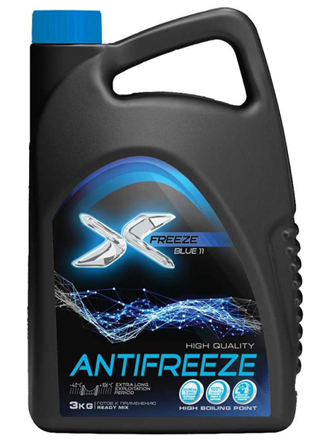 Антифриз 3кг X-Freeze Blue, п/э канистра 