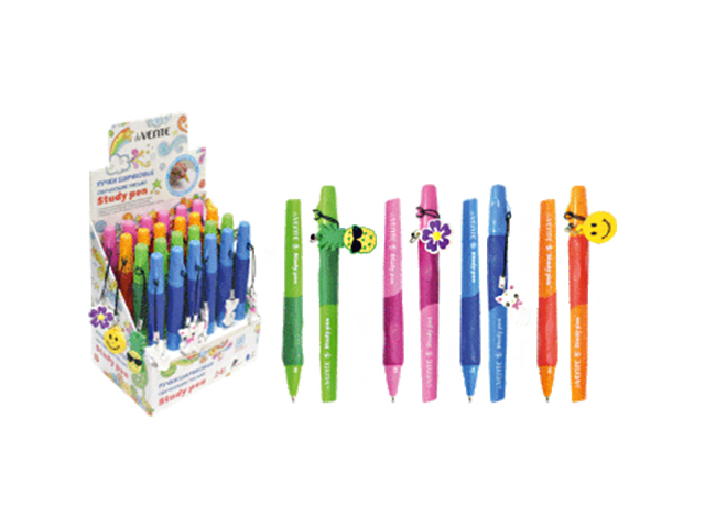 Ручка шариковая deVENTE "Study Pen" 0,7мм, цветной корпус, синяя