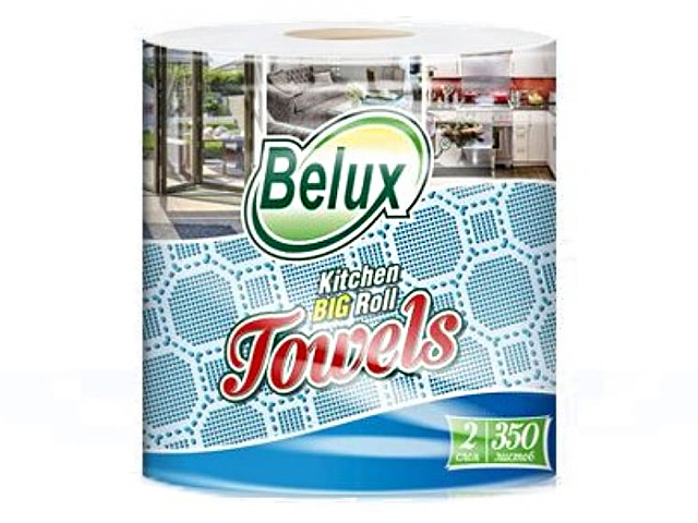 Полотенца бумажные "Belux" BIG Roll, 1 шт., 2 слоя, белые