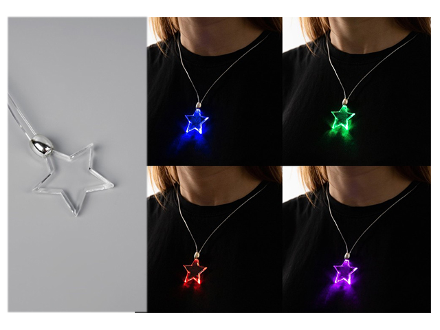 Кулон светодиодный Сима-ленд "Звёздочка" 60см