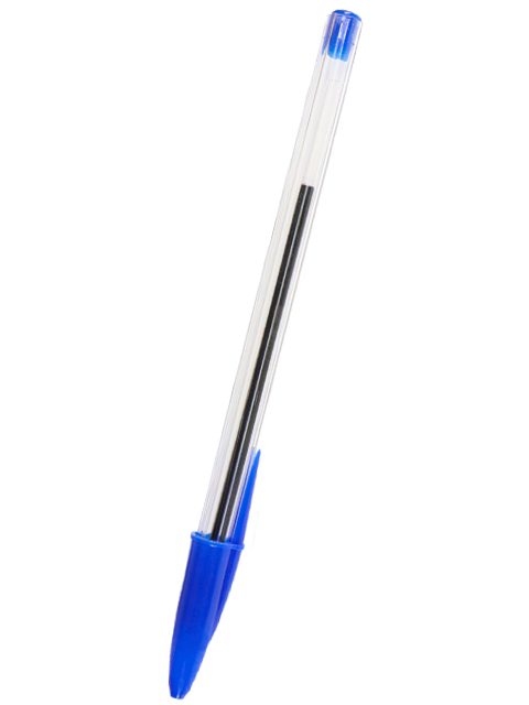 Ручка шариковая Legend, 0,7 мм, прозрачный корпус, синяя