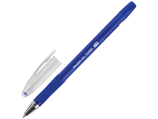 Ручка шариковая масляная BRAUBERG "Model-XL Tone", корпус тонированный синий, 1,0 мм, синяя
