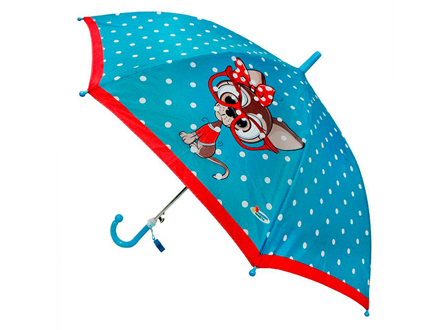 Зонт-трость детский Играем вместе "Подружка" 45 см, со свистком