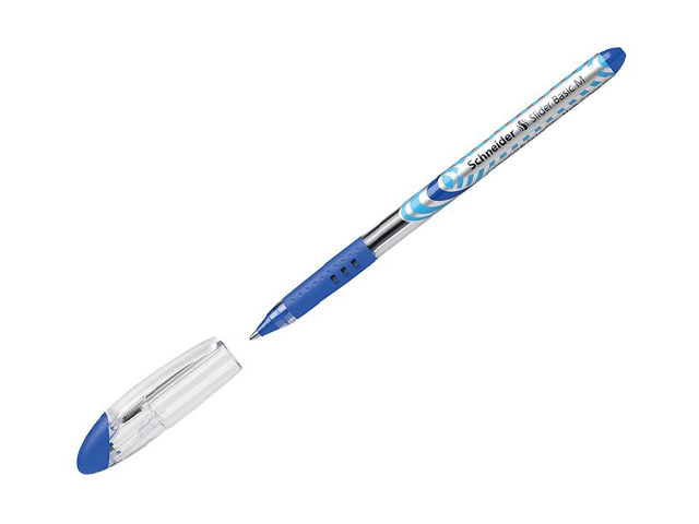 Ручка шариковая Schneider "Slider Basic" 1,0 мм, грип, синяя