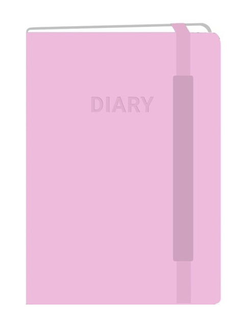 Ежедневник недатированный А5 128 листов Канц-Эксмо "Blank" помадный, кож/зам, обложка 7БЦ