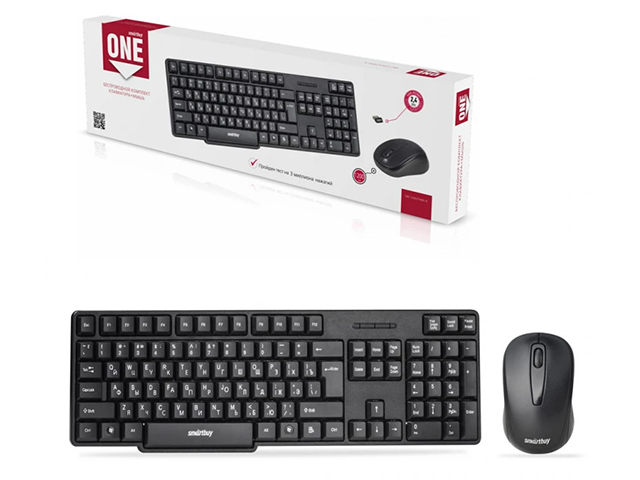 Клавиатура+мышка набор Smartbuy ONE 236374AG черный