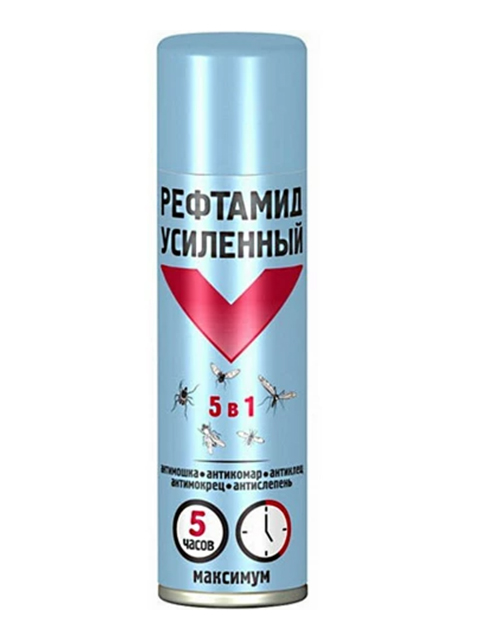 Аэрозоль "Рефтамид" антимошка усиленный 150 мл