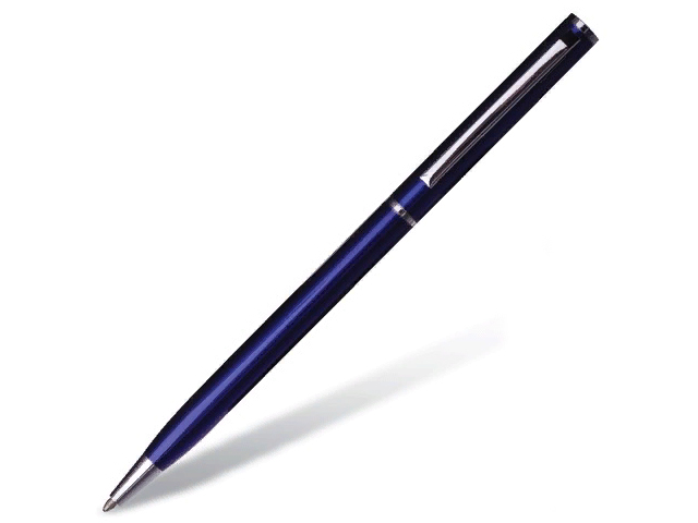 Ручка бизнес-класса шариковая BRAUBERG "Delicate Blue", корпус синий, серебристые детали, 1 мм, синяя, 141400