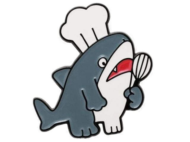 Значок "Shark cook" металл