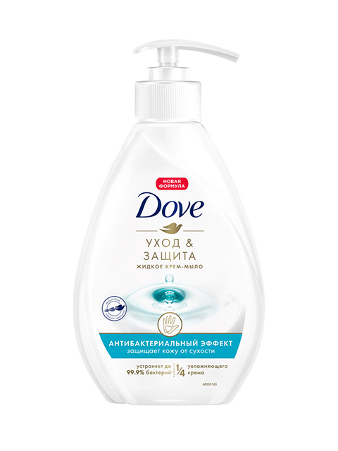 Крем-мыло жидкое Dove "Уход и защита" антибактериальный эффект 250мл