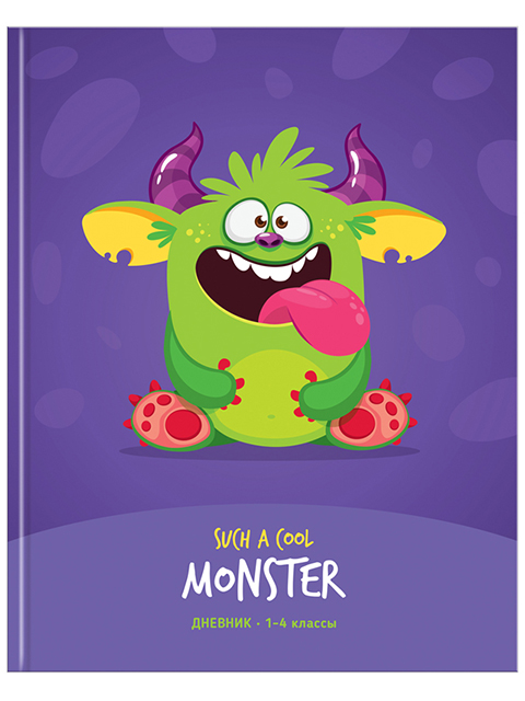 Дневник для младших классов ArTSpace "Cool monster" тверд. обл., матовая ламинация
