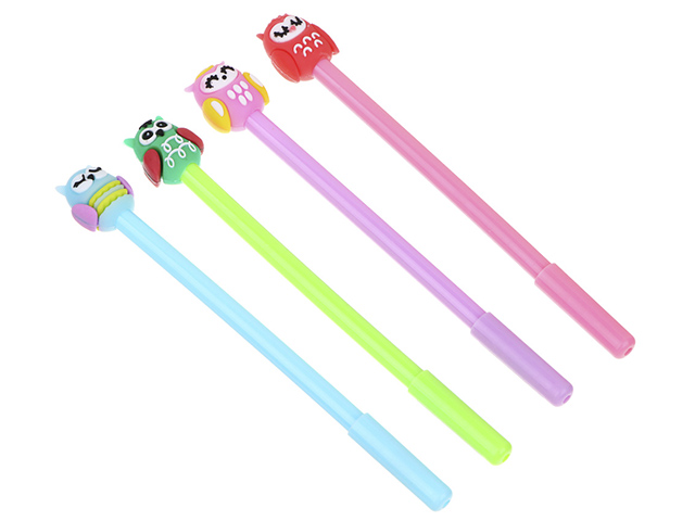 Ручка гелевая "Совята" 4 дизайна