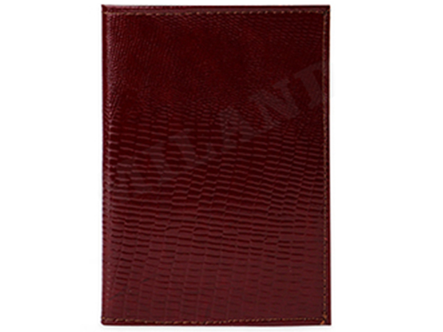 Обложка для паспорта MILAND "Красная", натуральная кожа